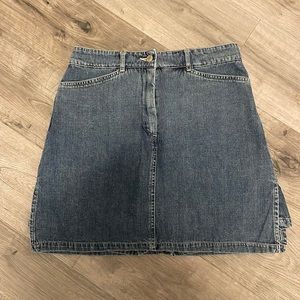 Denim Mini Skirt/Skort